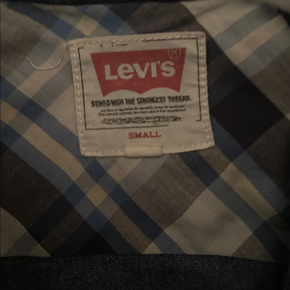 Levi's Dark Wash Denim Shirt Jacket - Blue - Picture 4 of 5